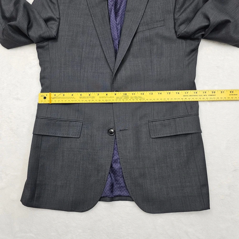 Ted Baker Endurance Blazer Mens 36S Charcoal Grey 100% Wool Jay CT‎ Suit Jacket
